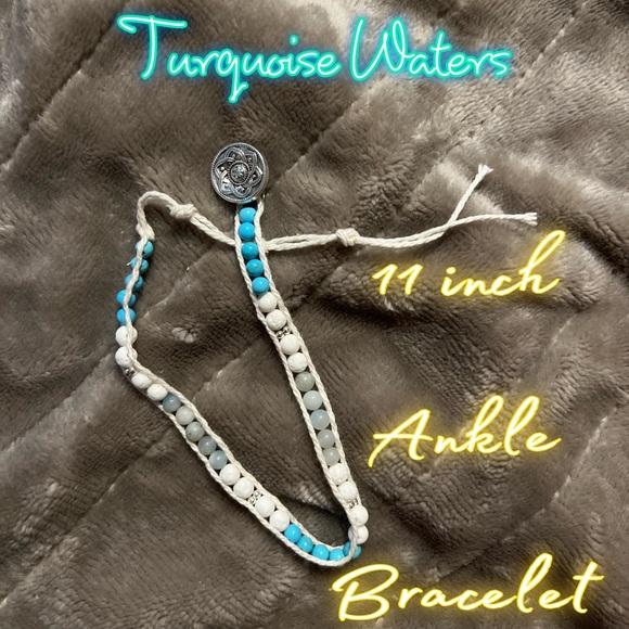 Hand Crafted Jewelry - 🐠🏝✨Turquoise Waters Ankle Bracelet✨